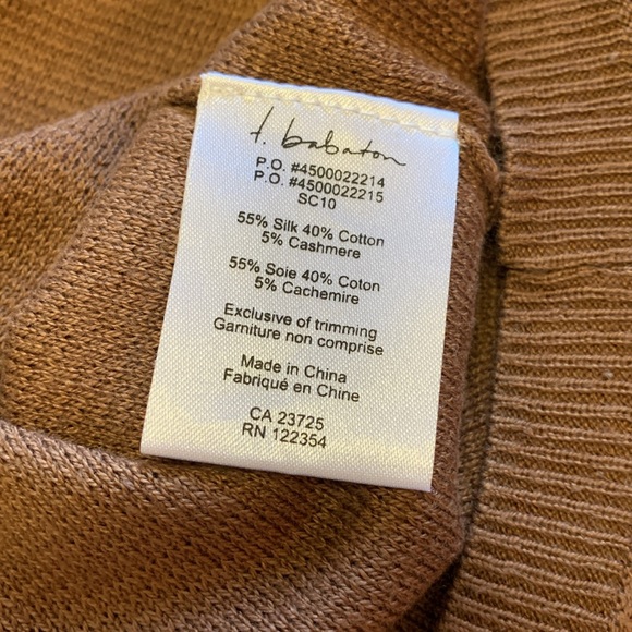 Aritzia by T.Babaton Cashmere & Silk Open Back Long Sweater Top - Picture 8 of 8